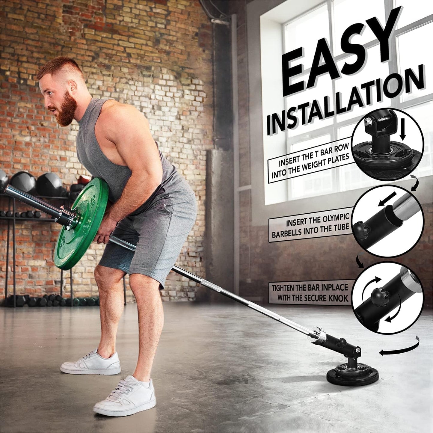 Yes4All Combo T-Bar Row Plate Insert & Viking Press Handle