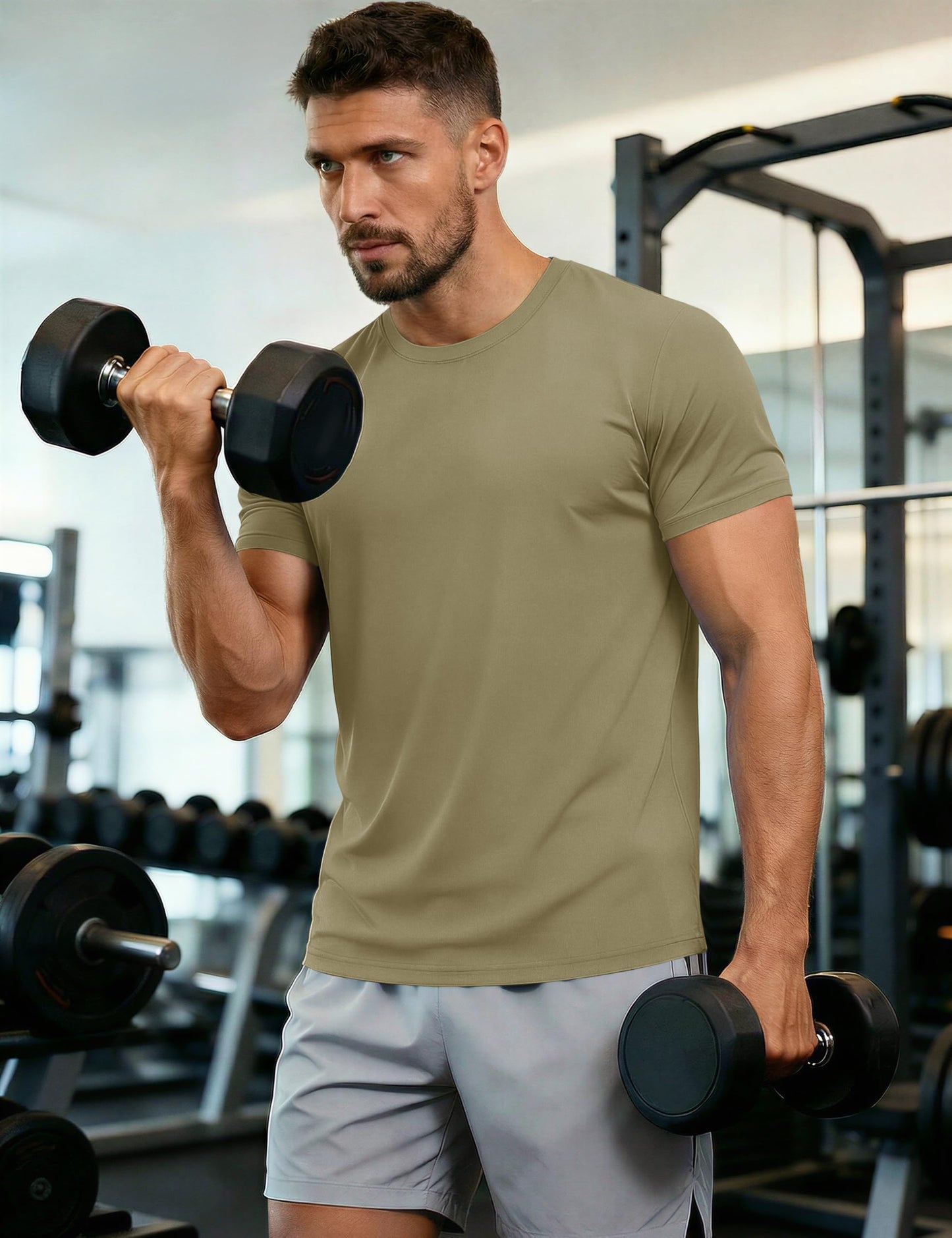 MAGCOMSEN Tshirts for Men Summer Crew Neck Ultra Lightweight Short Sleeve Rash Guards Shirts Quick Dry Shirts