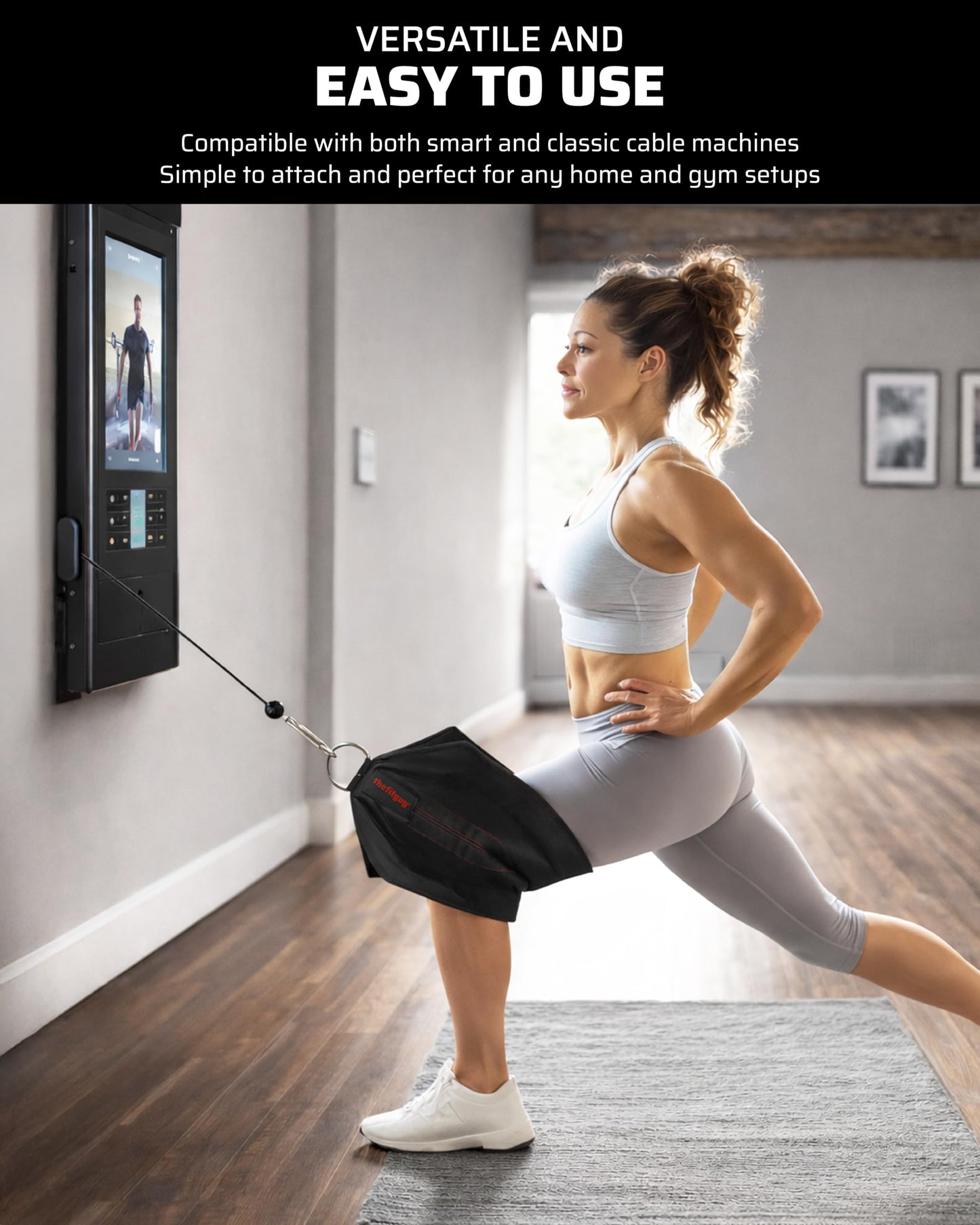 THEFITGUY Squat Knee Attachment for Cable Machine & Resistance Band