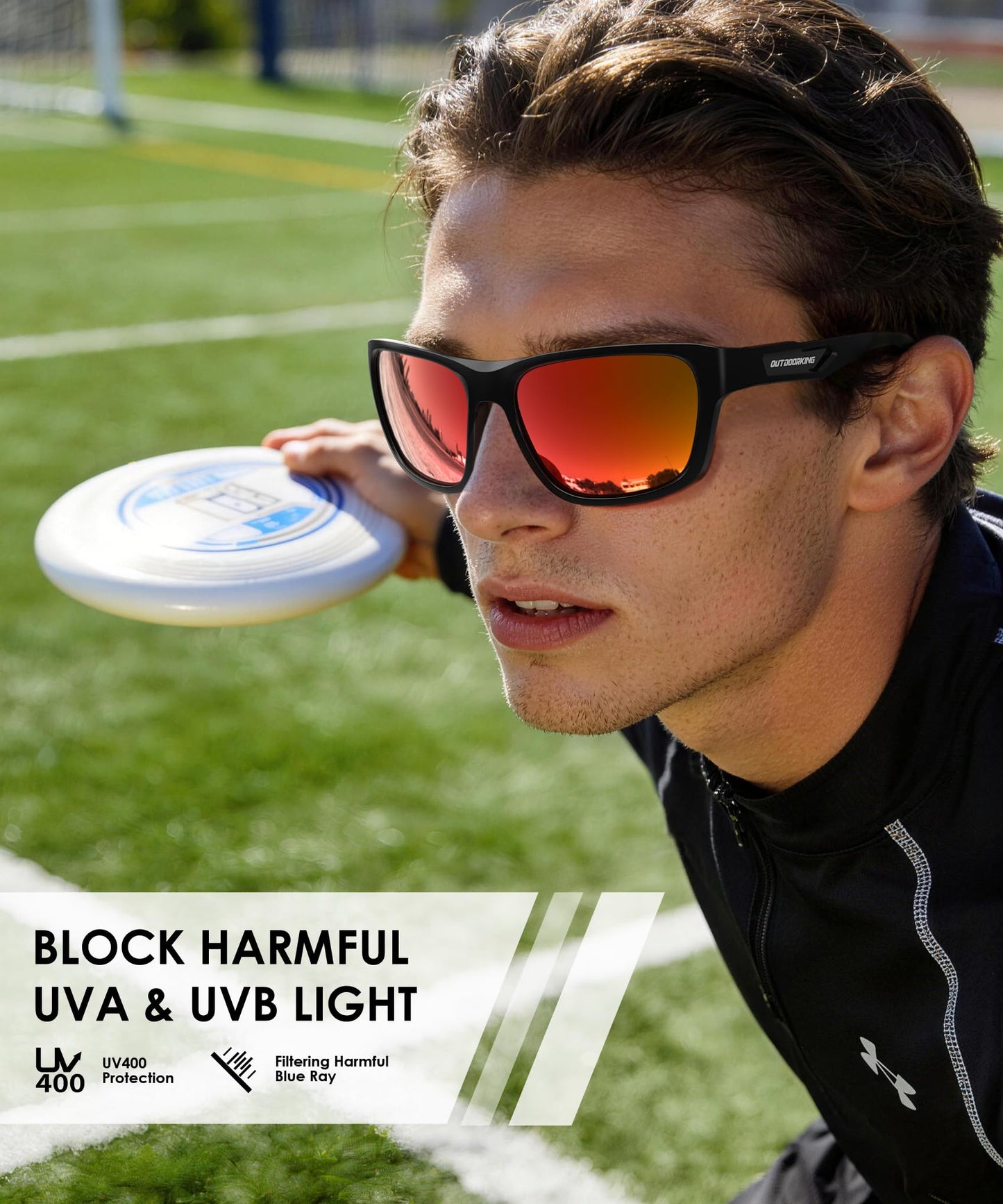 KALIYADI Polarized Sunglasses Men Sports-Sunglasses: Classic Sun Glasses for Driving, Fishing for Women with UV400 Protection