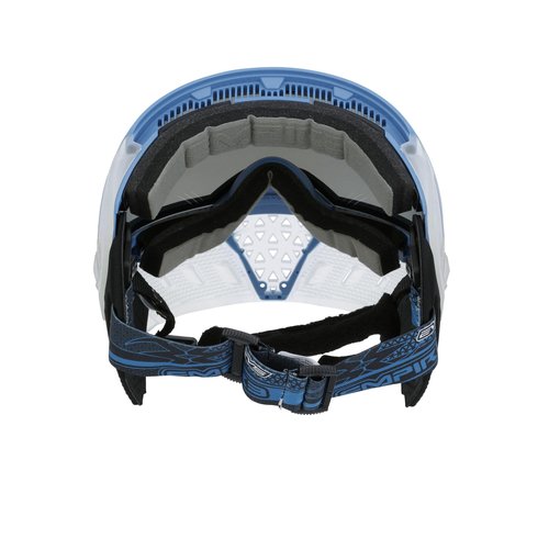 Empire EVS Paintball Goggle Mask with Dual Thermal HD Blue Mirror Lens, Clear and Blue