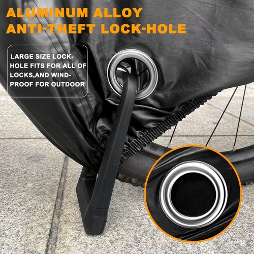 Adult Tricycle Cover Waterproof Outdoor, Electric Trike 3-Wheel Bicycles Storage Covers for eBike Bikes,Durable Anti-UV 420D Polyester,with Buckle,Reflective Handle-78"Lx34"Wx44"H(Large)