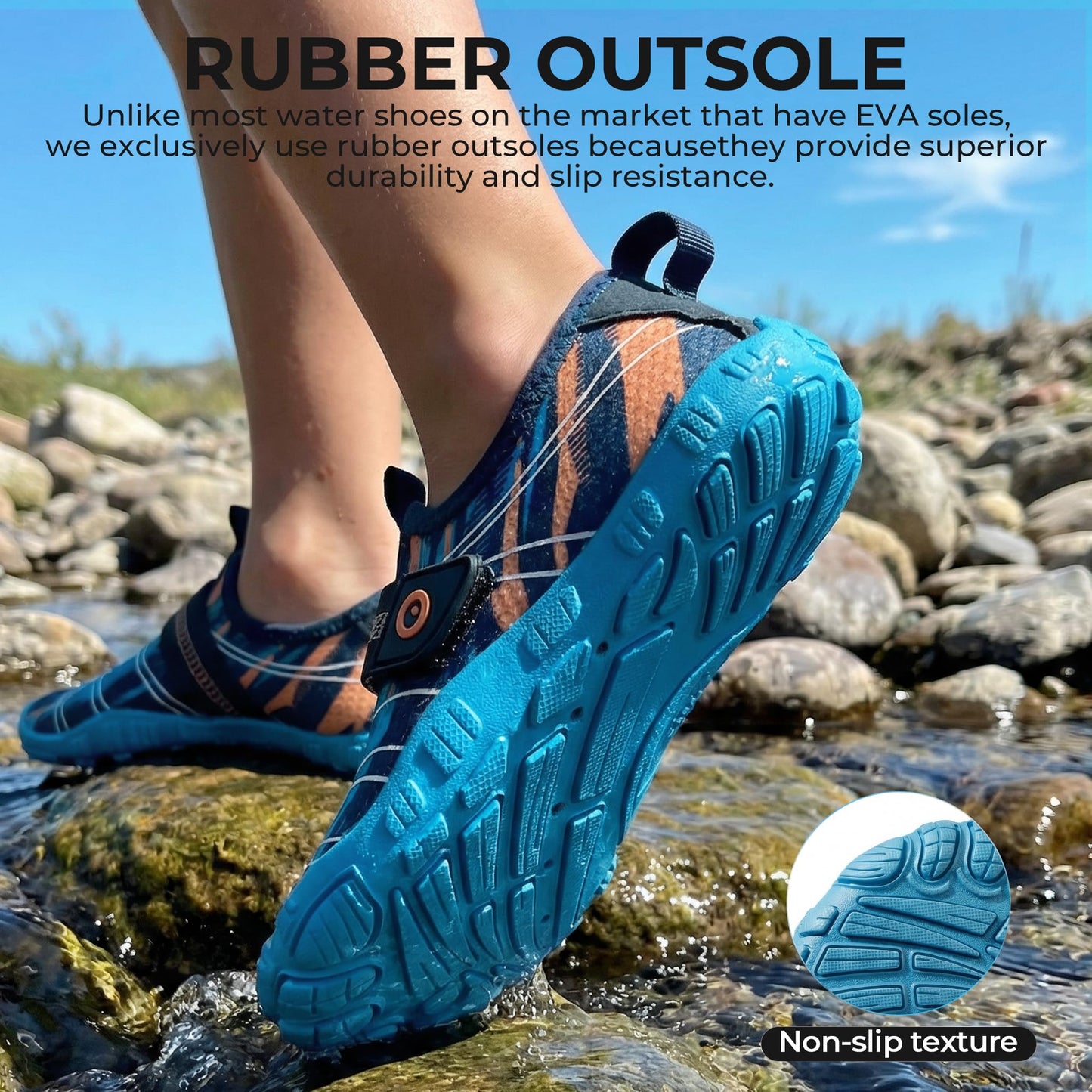 SEEKWAY Barefoot Water Shoes for Kids - Wide Toe Box and Quick-Dry Sand Shoes Toddler for Hiking Swim Beach Pool Kayak Sport Accessories, Camping Essentials Must-Haves for Boys Girls Sizes