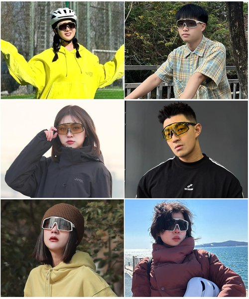 LECAGE Photochromic Cycling Glasses Night Vision Bike Sunglasses with Myopic Frames for Men Women Bicycle Riding (LQ1110-C09.)