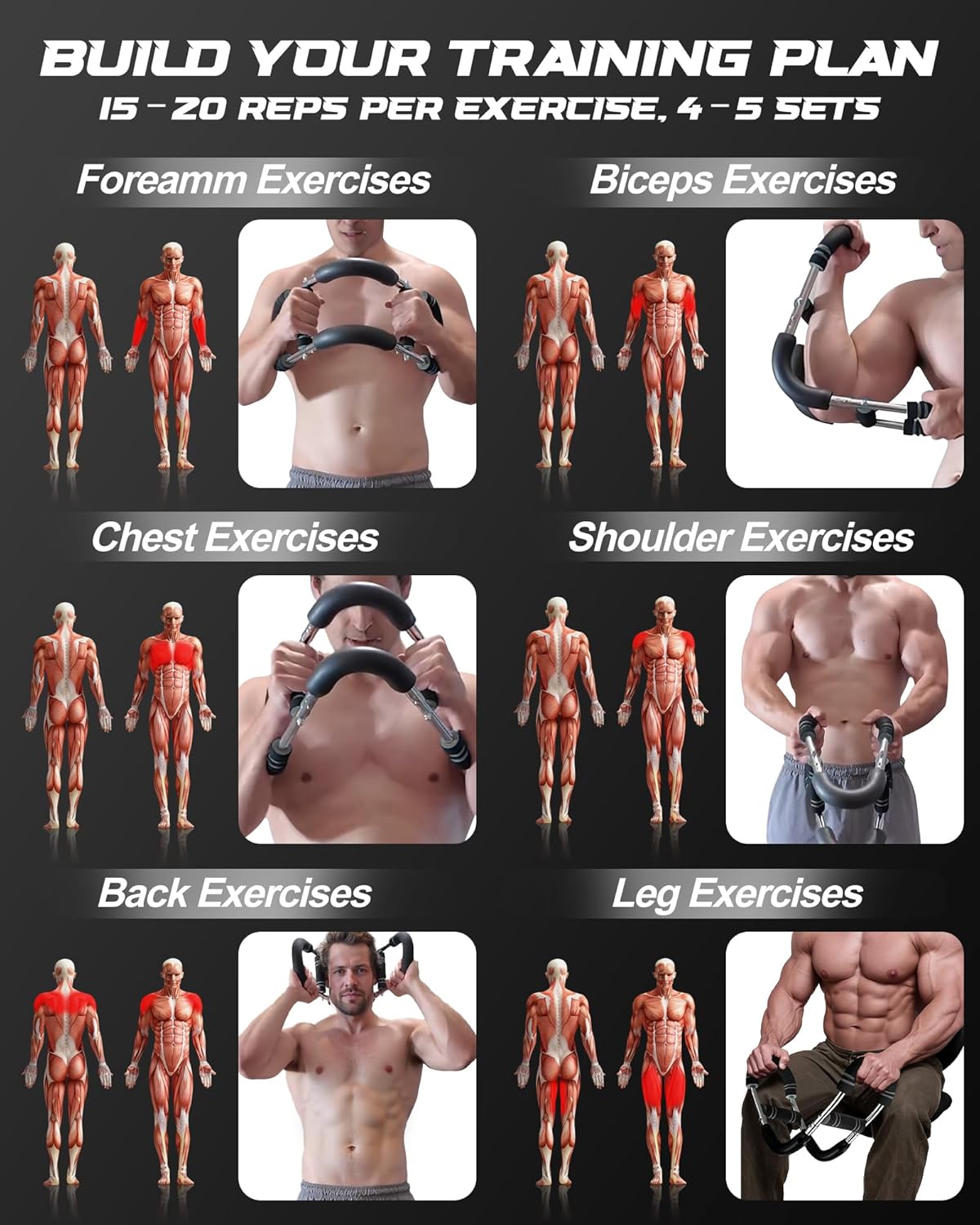 2025 Pro Twister Arm Trainer, Adjustable Power Twister Bar, Chest Shoulder Arm Workout Equipment, Portable Detachable Upper Body Fitness Machine for Home & Gym