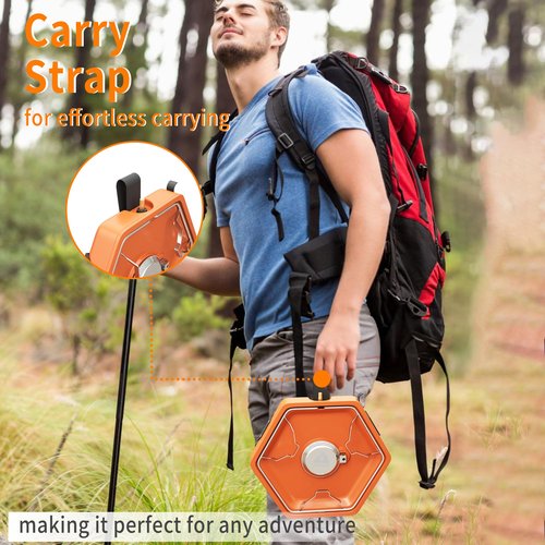 Cofiyard 1-Burner Propane Stove Portable Camping Stove with Carry Strap, Backpacking Camp Stove for Outdoor Cooking, Flick-Style Ignition, Temperature Control, 8600 BTUs of Power for Camping BBQ& More