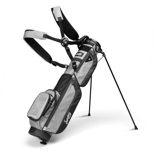 Sunday Golf Loma XL Bag - Lightweight Golf Bag with Strap and Stand – Easy to Carry Pitch n Putt Golf Bag – Golf Stand Bag for The Driving Range, Par 3 and Executive Courses, 3.4 pounds (Heather Gray)