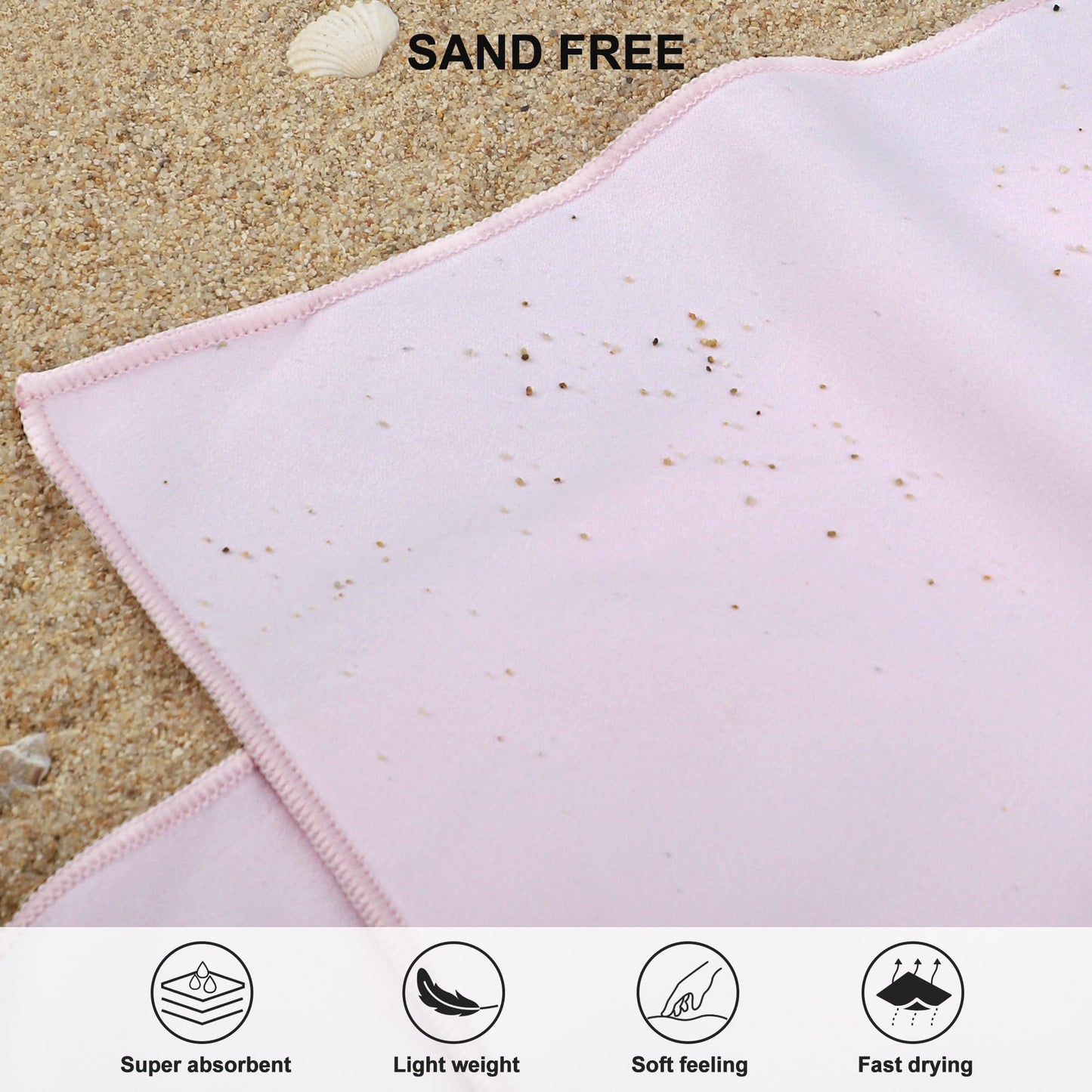 Rainleaf Microfiber Towel Perfect Travel & Gym & Camping Towel. Quick Dry - Super Absorbent - Ultra Compact - Lightweight. Suitable for Trip, Beach, Shower, Backpacking, Pool