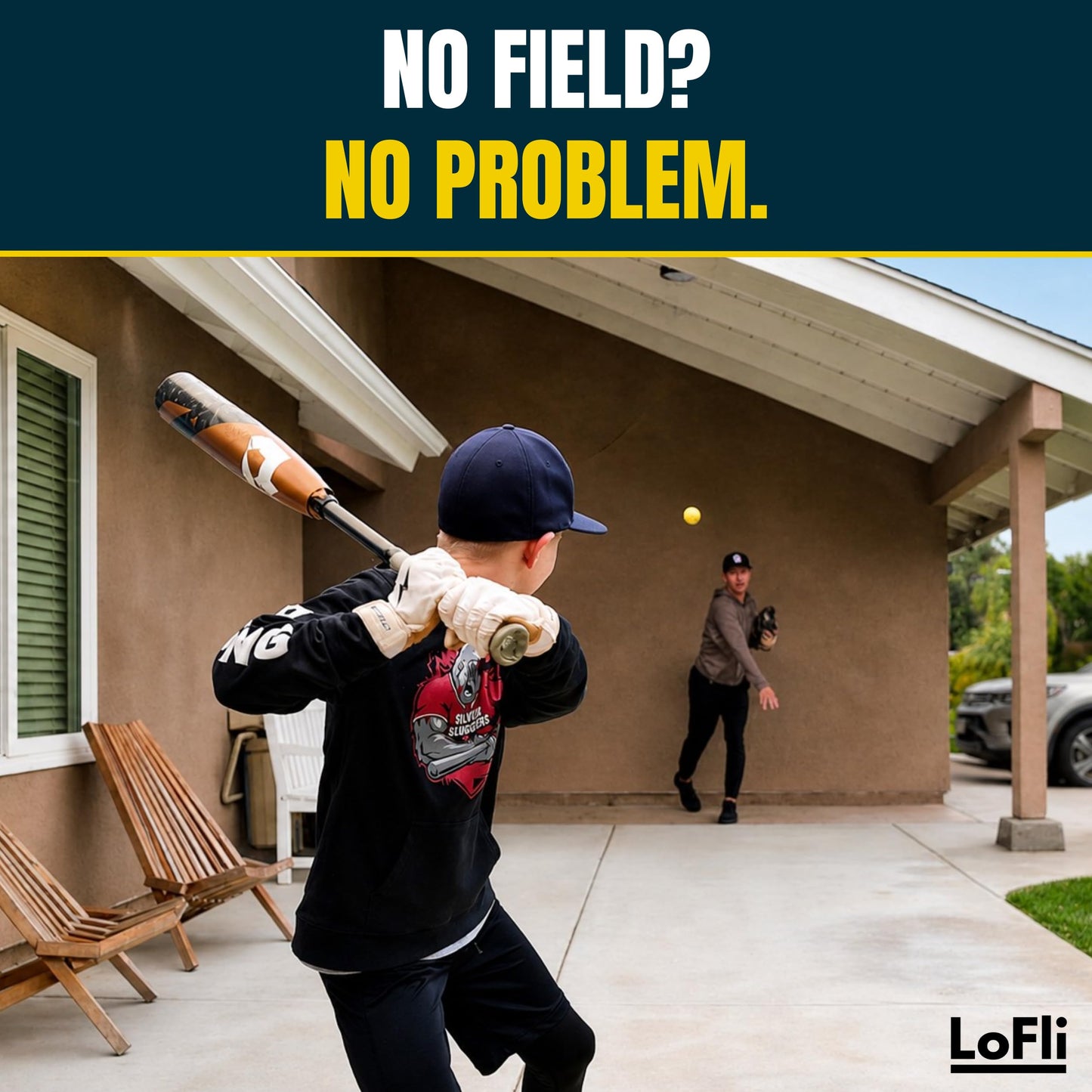 LoFli Practice Baseballs - Regulation Weight & Size, Reduced Flight - Safe Soft Training Balls for Backyard, Indoor & Small Space Use - Kids & Adults - 6 Balls