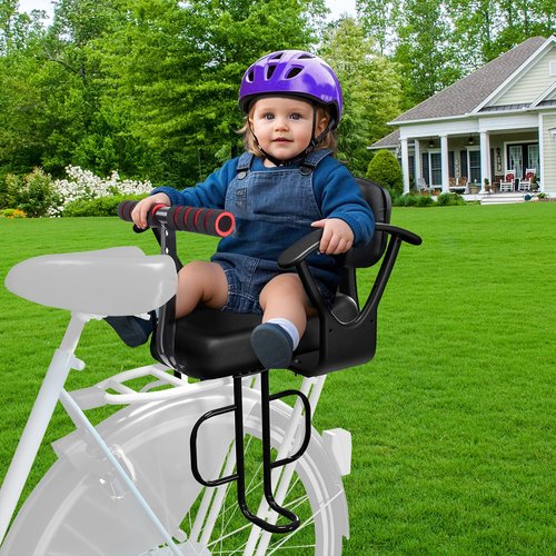 OUSEXI Rear Child Bike Seat,Kids Seat for Adult Bike, Toddlers Rear Mount Bike seat Design for Children Aged 2 to 8 Years Old, Rear Frame Mounted Baby Bike Seats Kids Safety (Black)