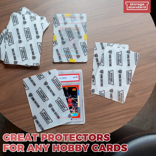 Card Protectors Trading Cards Shipping Supplies, 110-Pack 4'' x 6'' Graded Card Sleeves for Mailing Inserts, Plastic Semi Rigid Card Holder Better Than Corrugated Cardboard Sheets