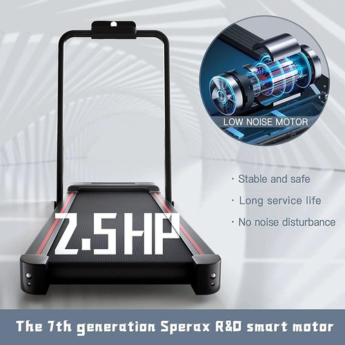 Sperax Treadmill,Walking Pad,Under Desk Treadmill,3 in 1 Folding Treadmills,Treadmills for Home,Black Red