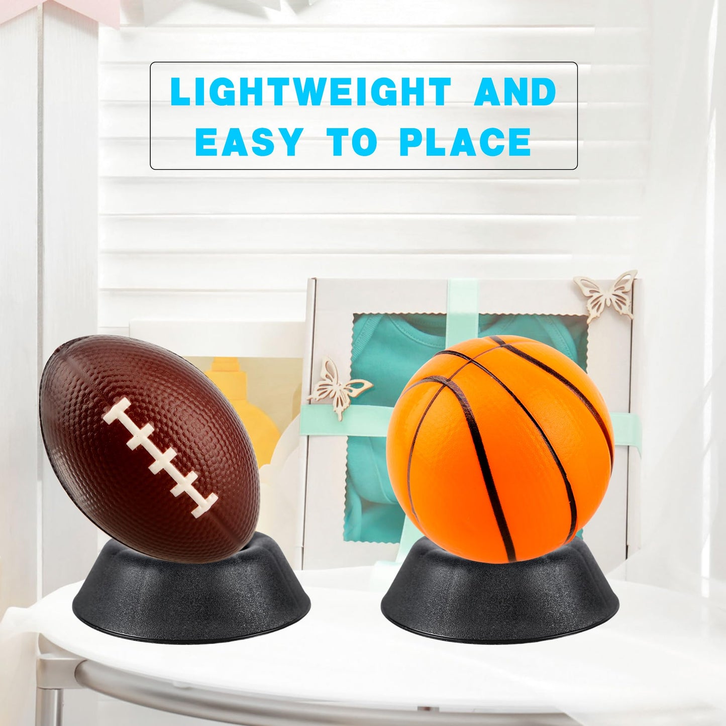 10 Pack Black Bowling Ball Cup Stand Plastic Bowling Ball Holder Ring Sports Ball Cup Display Stand for Softball Bowling Basketball Football Volleyball Souvenir Base Stand