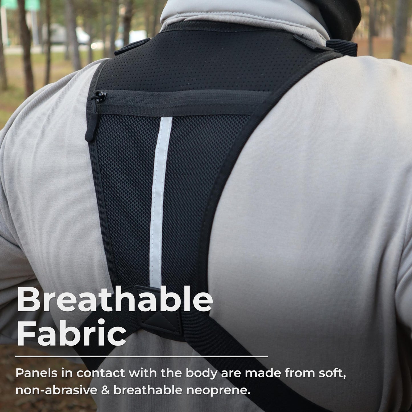 ARMORWERK CCW Chest Pack for Men & Women, Adjustable Chest Pack for Running, Hiking, Cycling & Travel, Front Storage Bag with Secure Zip Pockets for Workouts, Walking, Travel & Everyday Carry Daily