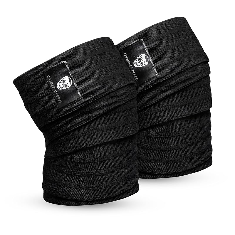 Knee Wraps for Weightlifting & Powerlifting - 2M Heavy Duty Knee Support Bandage