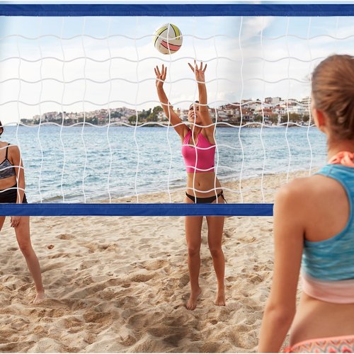 Mkhaslri Replacement Pool Volleyball Net Adjustable Length 15ft - 25ft, Portable Volleyball Net for Outdoor Backyard Swimming Pool Beach