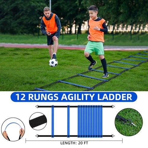 HAFHAF Soccer Goals, 4x3 ft Portable Kid Soccer Goals for Backyard with Ball, Ladder, and Cones Pop Up Soccer Net Soccer Set for Kids Age Youth and Toddler Games, Sports Outdoor Indoor