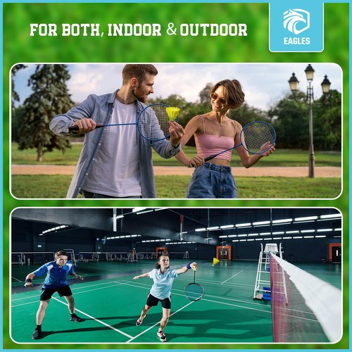 Badminton Birdies - Nylon Bedminton Shuttlecocks for Baseball/Softball Batting Training - Shuttle Balls for Indoor and Outdoor Matches ~ Highly Stable & Durable Plastic badmington Birdie Ball set