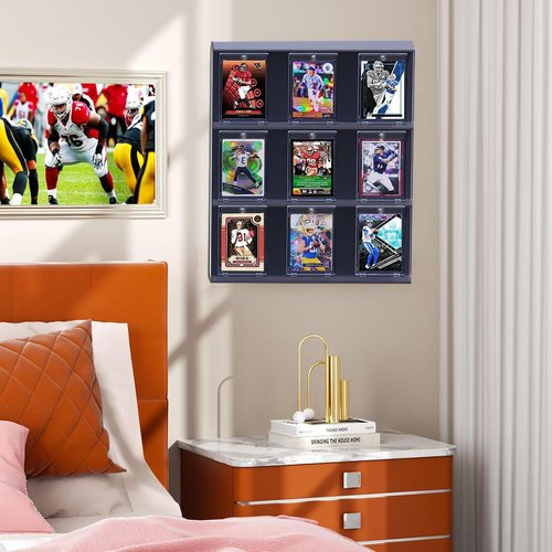 5ct Magnetic Card Holders for Trading Cards, 35pt UV Protection Baseball Card Holder, Ultra Clear Card Protectors Hard Plastic, Card Sleeves Display Case for Baseball/Sports/Game Cards