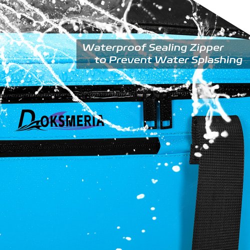 Paddle Board Cooler Waterproof, Doksmeria Super Capacity SUP Paddleboard Deck Cooler with Shoulder Strap & 6 Elastic Rope Clips, Paddle Board Accessories Bag for Stand Up Paddleboard and Kayak