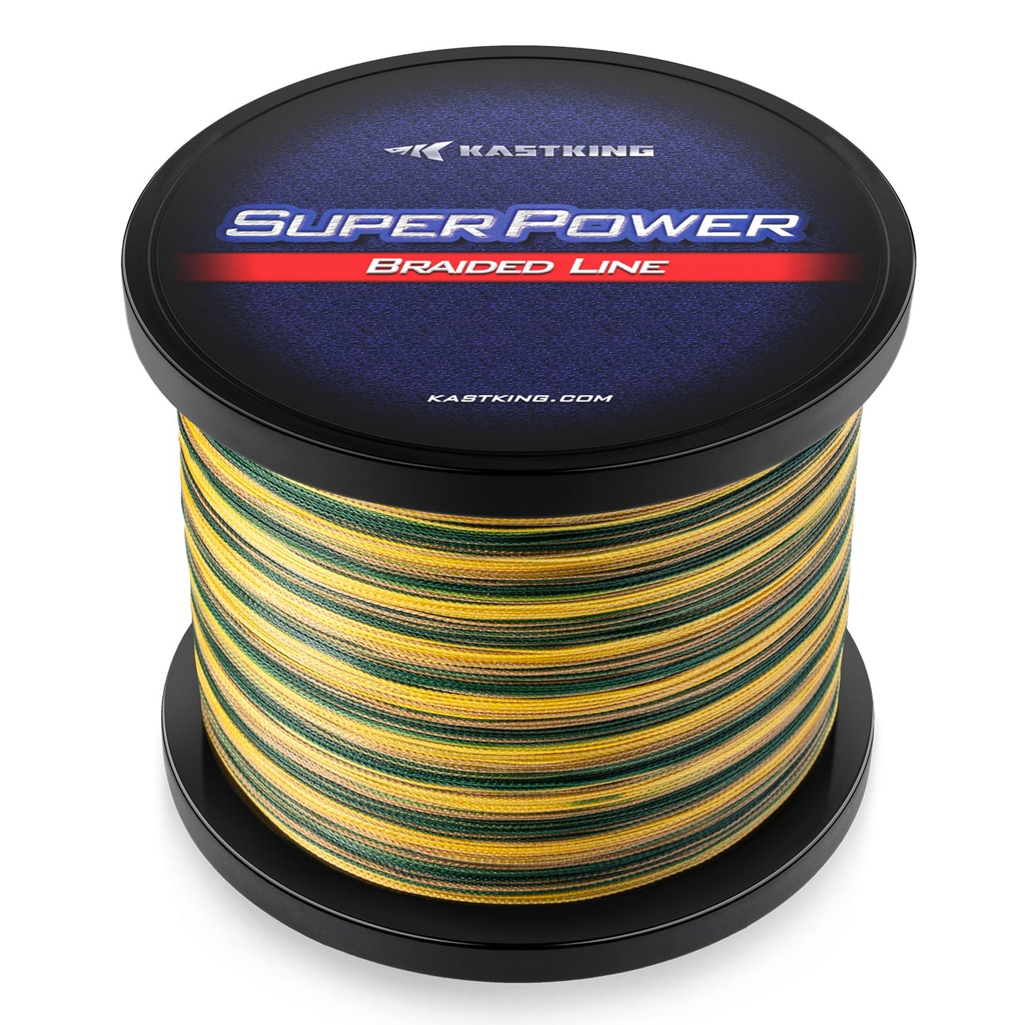 KastKing Superpower Braided Fishing Line, Camo, 30LB, 1097 Yds