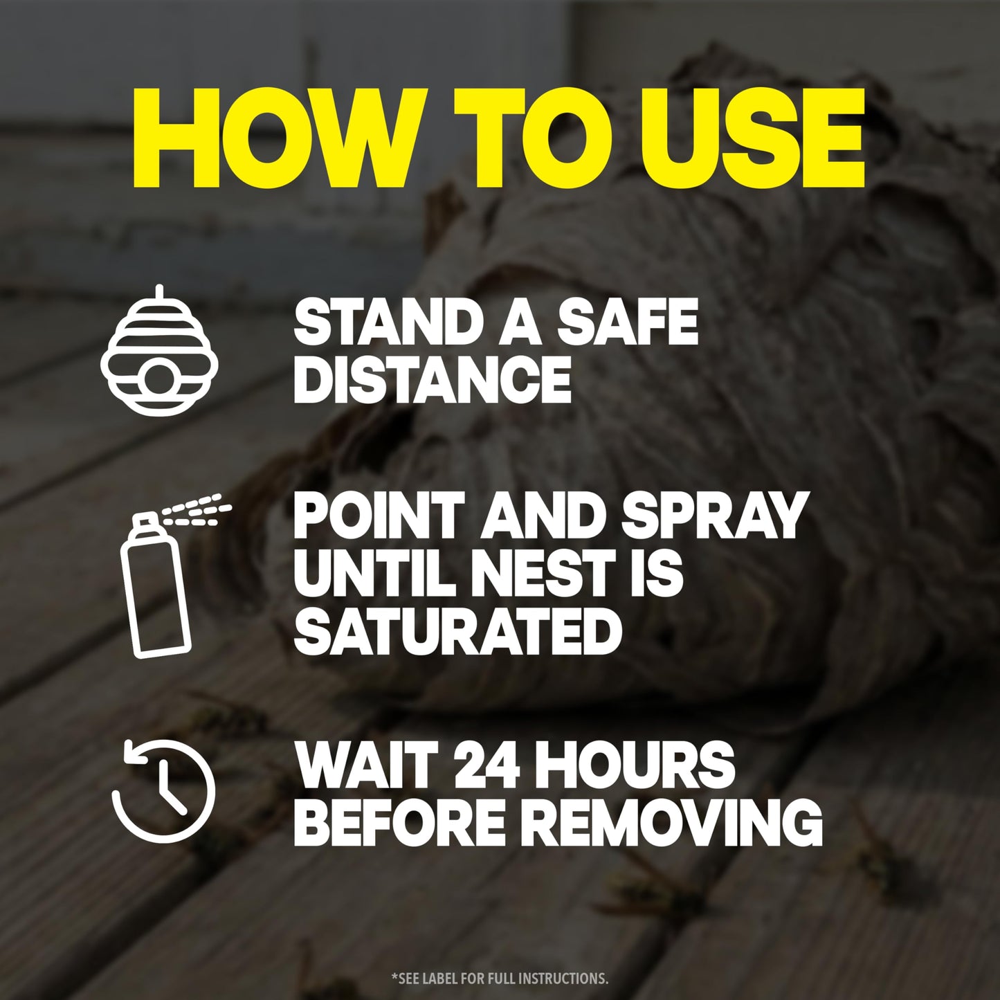 Raid Wasp & Hornet Killer Spray, Bug Killer, Wasp and Hornet Spray Kills the Entire Nest, 14 Oz, 2 Count