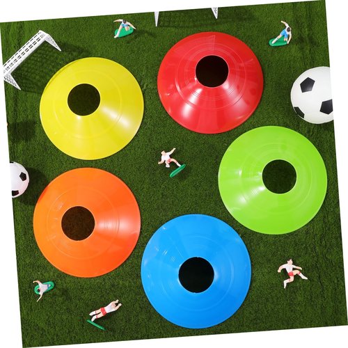 HONMEET 30Pcs Soccer Training Cones Agility Cones for Mesh Bag Pe Practice Equipment for Structured Drills in Football Basketball and Soccer