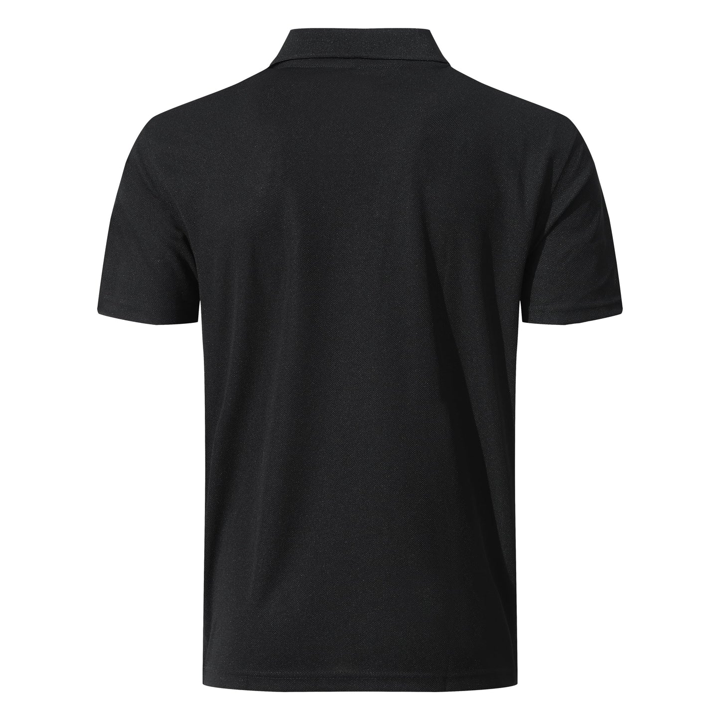 KAOKLRNI Men's Quick-Dry Active Polo Shirts Short Sleeve Performance for Golf Tennis Daily Casual Collared T-Shirt Black