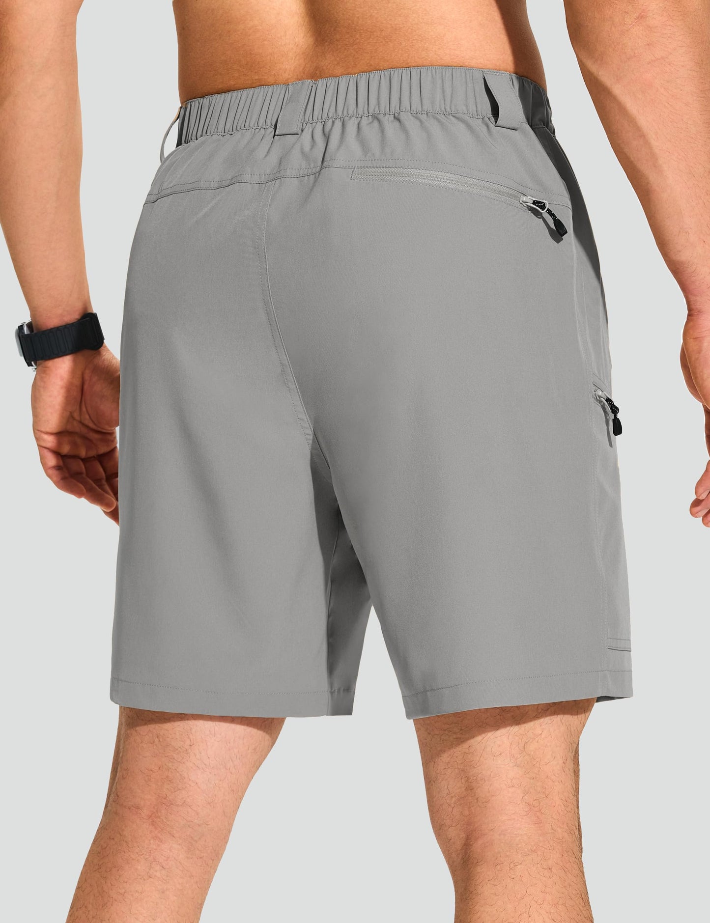 KPSUN Men's Hiking Cargo Shorts Quick Dry Stretch Casual Outdoor Golf Summer Shorts with 5 Pockets for Work Fishing Travel(SandKhaki M)