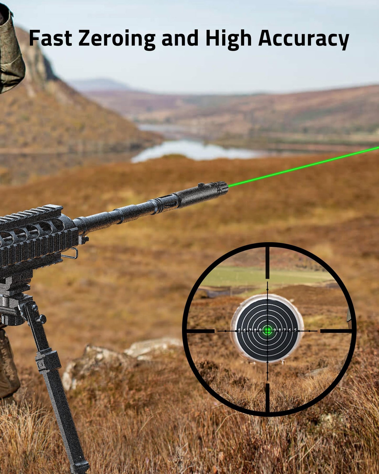CVLIFE Bore Sight Laser Kit fit 0.17 to 12GA Calibers, Professional Green Laser Boresighter Kit for All Gun, Multiple Caliber Laser Bore Sight for Hunting Rifles Pistols and Handgun