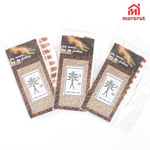 30pcs Stonefly Lures for Fly Fishing Baits, Synthetic Fly Tying Materials, Plastic Body Soft Artificial Flies Combo Set for Fishing, Including Hooks and Stickers