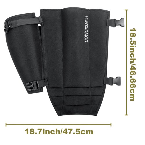 HUNTARMOR EVA Shin Guards Snake Gaiters: Semi Hard Protective EVA Resin Shell, Strong Protection for Lower Legs, Comfortable Men's Snake Proof Gaiters, Adjustable Size for Hunting Hiking