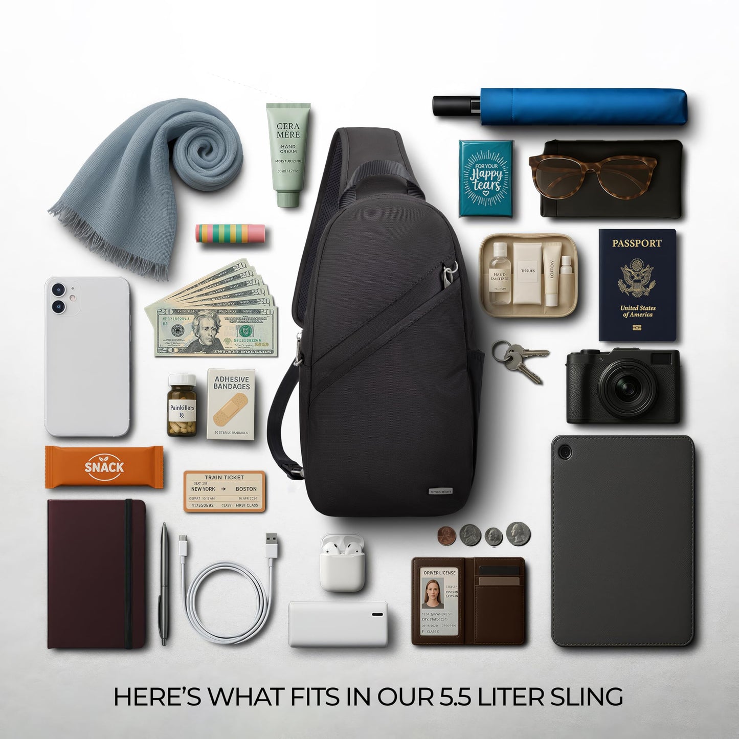 Travelon Anti-Theft Classic Sling Bag