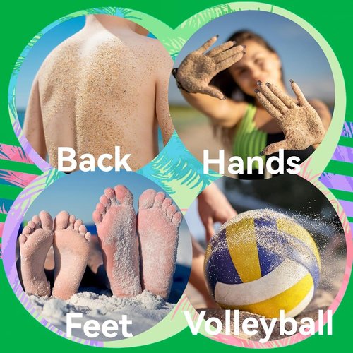 SulisVarkalente Sand Remover for Beach Family Kids Women 2025 Beach Vacation Essentials Trip Must Haves Hawaii Beach Accessories & Gifts Talc-Free & Reef Friendly Travel Gift