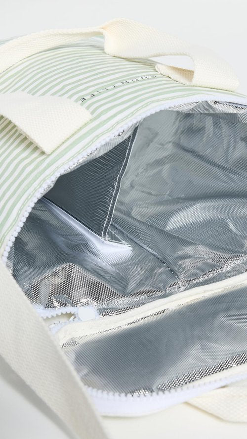 SunnyLife Women's Light Cooler Drinks Bag, Sage Stripe, One size