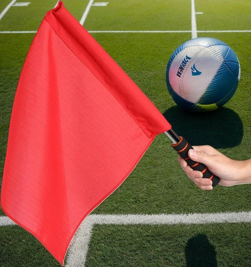 Wionin 4pcs Sports Referee Flags Mixed Color Flags