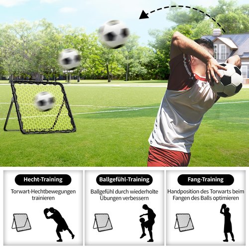 Happy Jump Portable Soccer Rebounder Net for Kids Soccer Training Practice