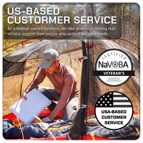 BOZEMAN OUTDOORS Camping Pillow 2 Pack ??Camp Pillow, Memory Foam Pillows 2 Pack ??for Sleeping Bag & Hiking, Reliable & Comfortable
