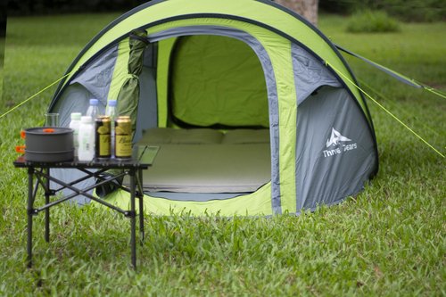ThreeBears Instant Pop-Up Tent?? Person Tent with Easy Automatic Setup, Ideal for Camping, Traveling, and Outdoor Adventures. Quick and Convenient Assembly