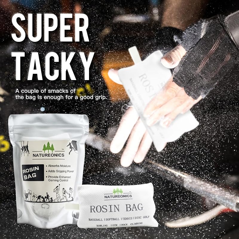 Rosin Bag 5.12 In x 3.4 In, 150 g – For Baseball, Bowling, Tennis, Disc Golf, Pole Grip (Variation: 5.12 x 3.4 x 1.38 inches)