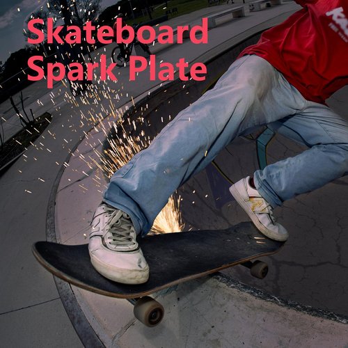 Sexkeeplood Skateboard Spark Plate for Ultimate Thrills,Elevate Your Riding Experience,Electrify Your Skateboarding Experience,Black