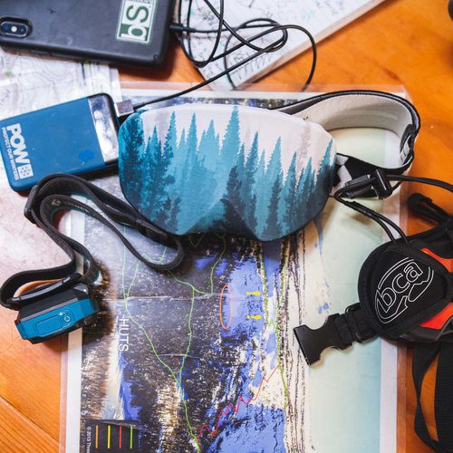 BLACKSTRAP Goggle Cover, Easy On, Easy Off Goggle Lens Protection, One Size Fits Most Goggles, 100% Upcycled Fabric, Aloha