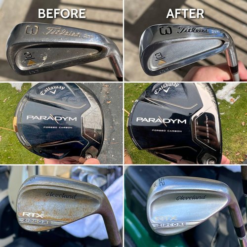 Club Doctor Golf Club Polish, Made in USA for Golfers, Restores, Shines, Polishes - Works on Drivers, Irons, Putters, Woods