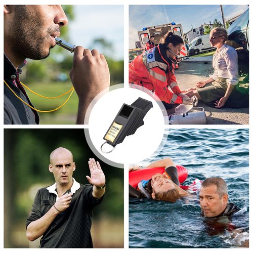 Whistle for Coaches, Plastic Referee Whistle with Strong Sound Penetration, Loud for Refereeing, Various for Outdoor