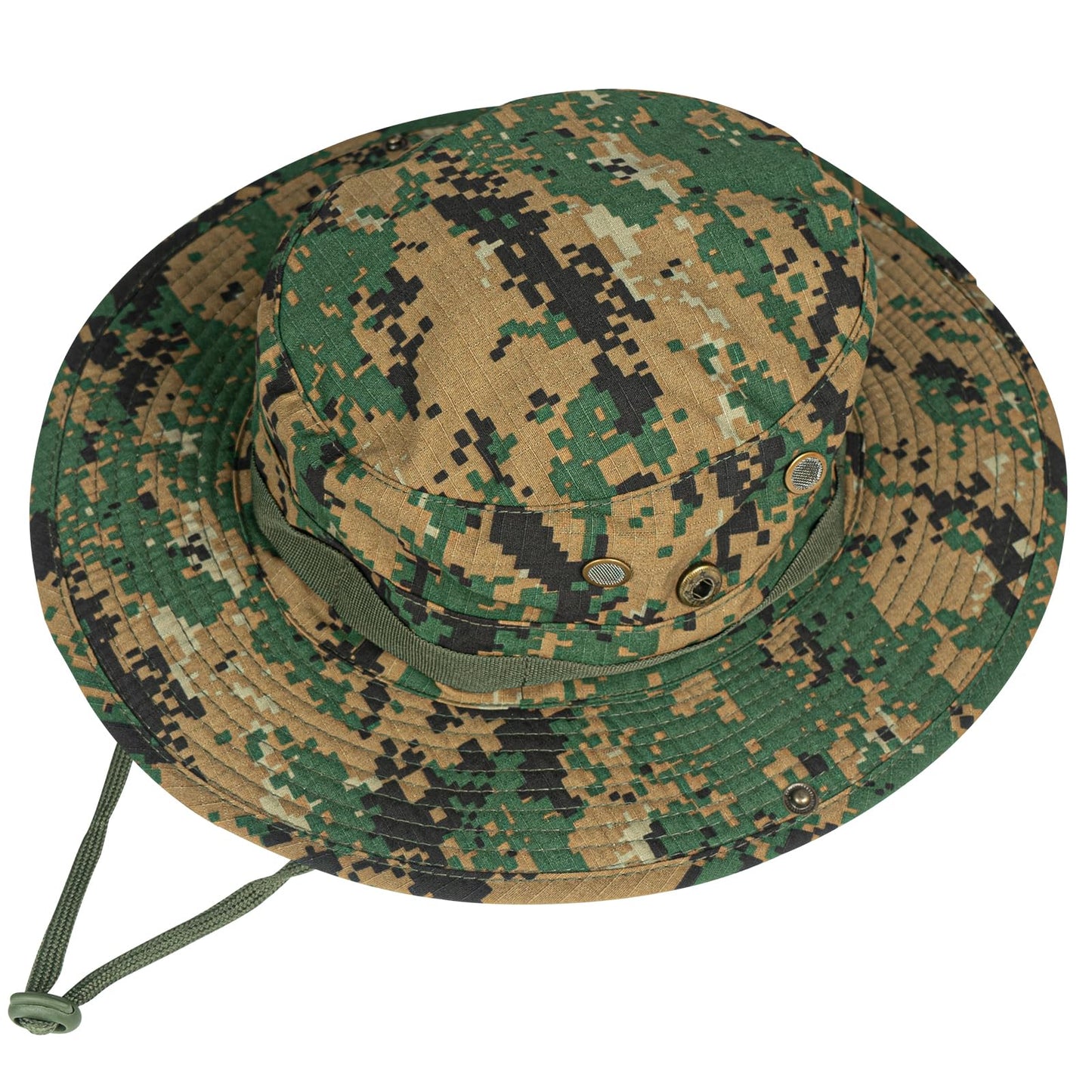 Sun Hats for Men Women Bucket Hat UPF 50+ Boonie Hat Foldable UV Protection Hiking Beach Fishing Summer Safari(1pack-Jungle Digitally)
