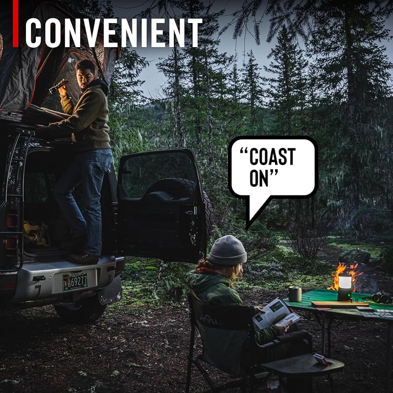 Coast EAL35R 1000 Lumen Voice-Controlled LED Lantern – Black (5 Modes, Power Bank, USB-C, IP54)