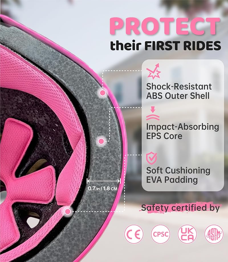 Girls in Wonderland Variation: Simply Kids Bike Helmet with DIY Stickers, CPSC & CE Certified