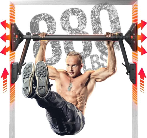 Pull Up Bar/Chin up bar Upper Body Workout Bar, Super load-bearing: Dual Security Locking, Two-way Support Fitness Strength Training Equipment