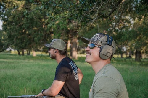 Walker's Recon Digital Muffs - Durable IPX4 Weather-Resistant HD Speakers Hunting Range Shooting Hearing Protection Electronic Muffs, 3.5mm Audio Jack, 2 AAA Batteries Included, Flat Dark Earth