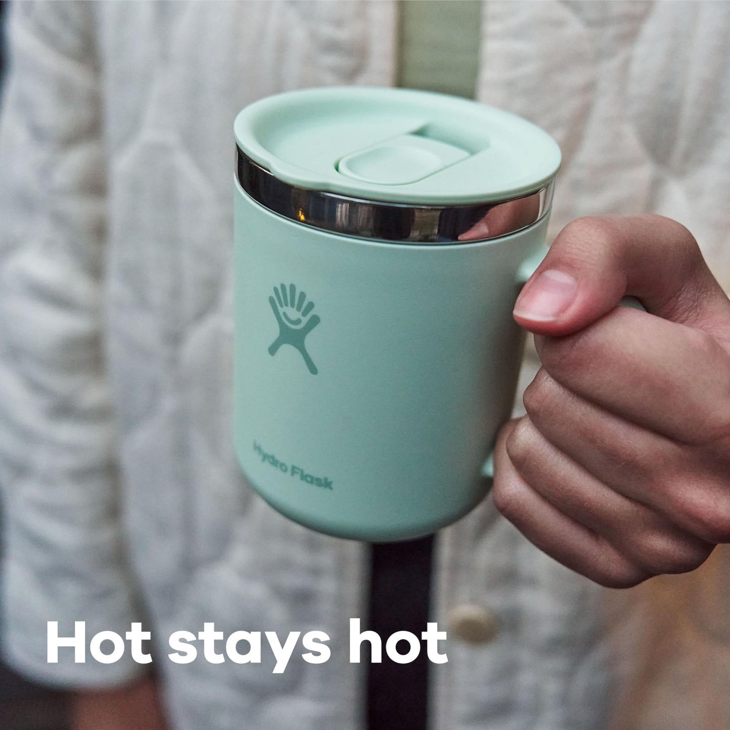 Hydro Flask Coffee Mug – Insulated Stainless Steel, Non Spill, Leak Resistant Travel Mug 24 Oz Trillium Pink